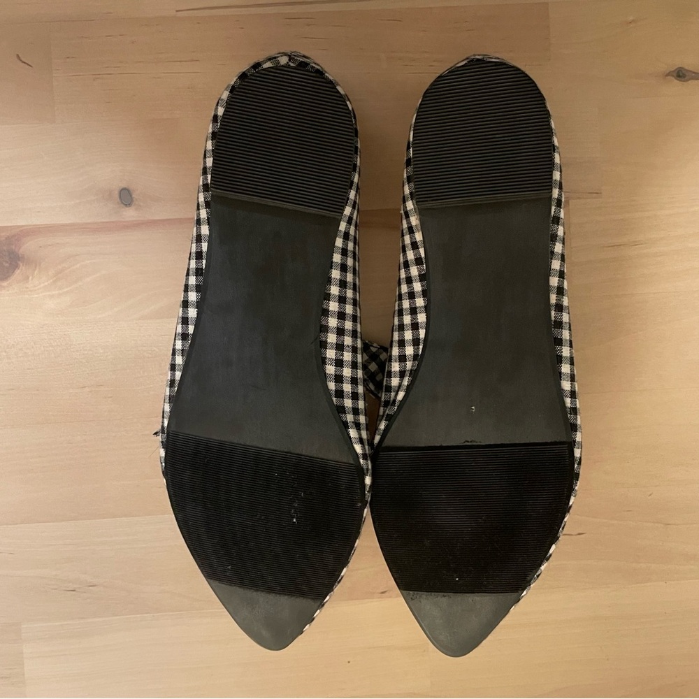 NWT Torrid Gingham Checkered Mary Jane Bow Flats Shoes Size 8 - Picture 2 of 5